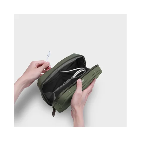 2-in-1 Tech Accessory Pouch by Orbitkey, Olive, view 4