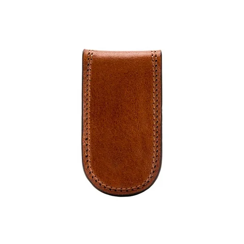 Bosca Magnetic Money Clip in Dolce, Amber