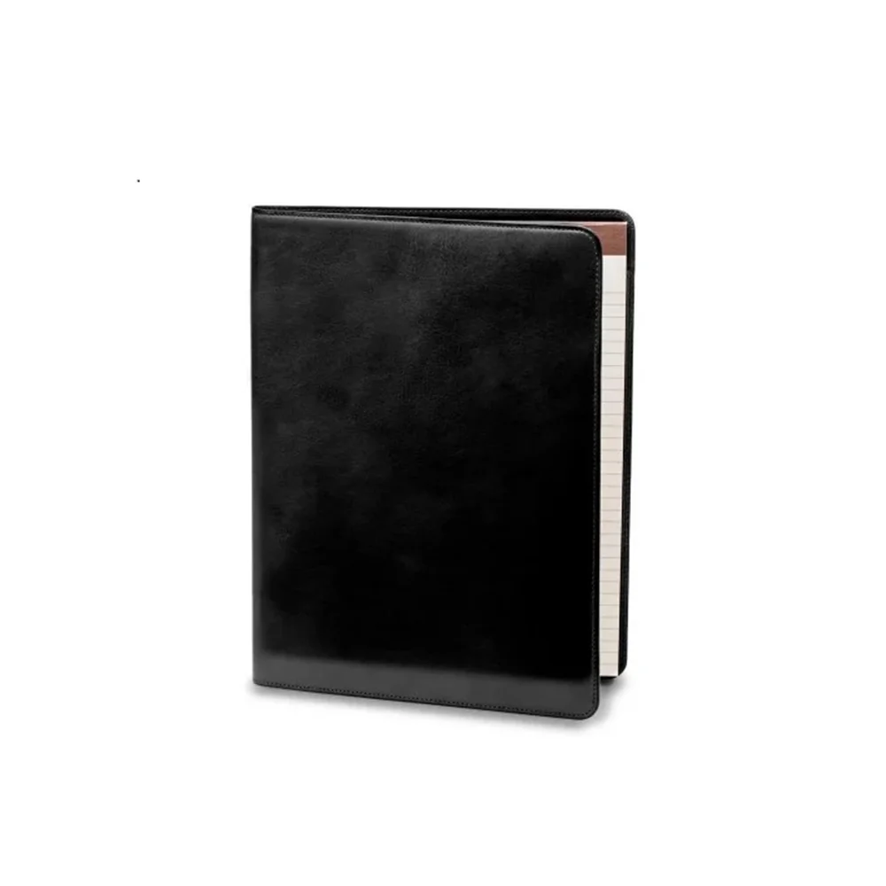 Bosca Writing Pad Cover in Old Leather, Black
