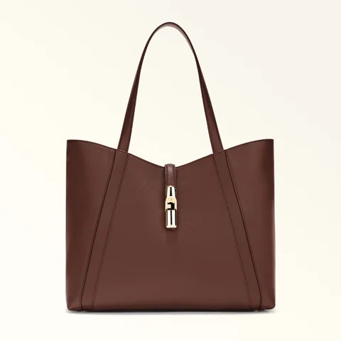 Furla Goccia Tote L, Chocolate