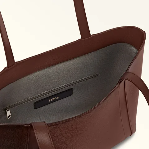 Furla Goccia Tote L, Chocolate, view 4