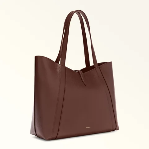 Furla Goccia Tote L, Chocolate, view 5