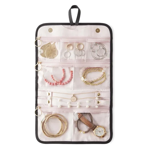 Kusshi Medium Travel Jewelry Organizer, Black