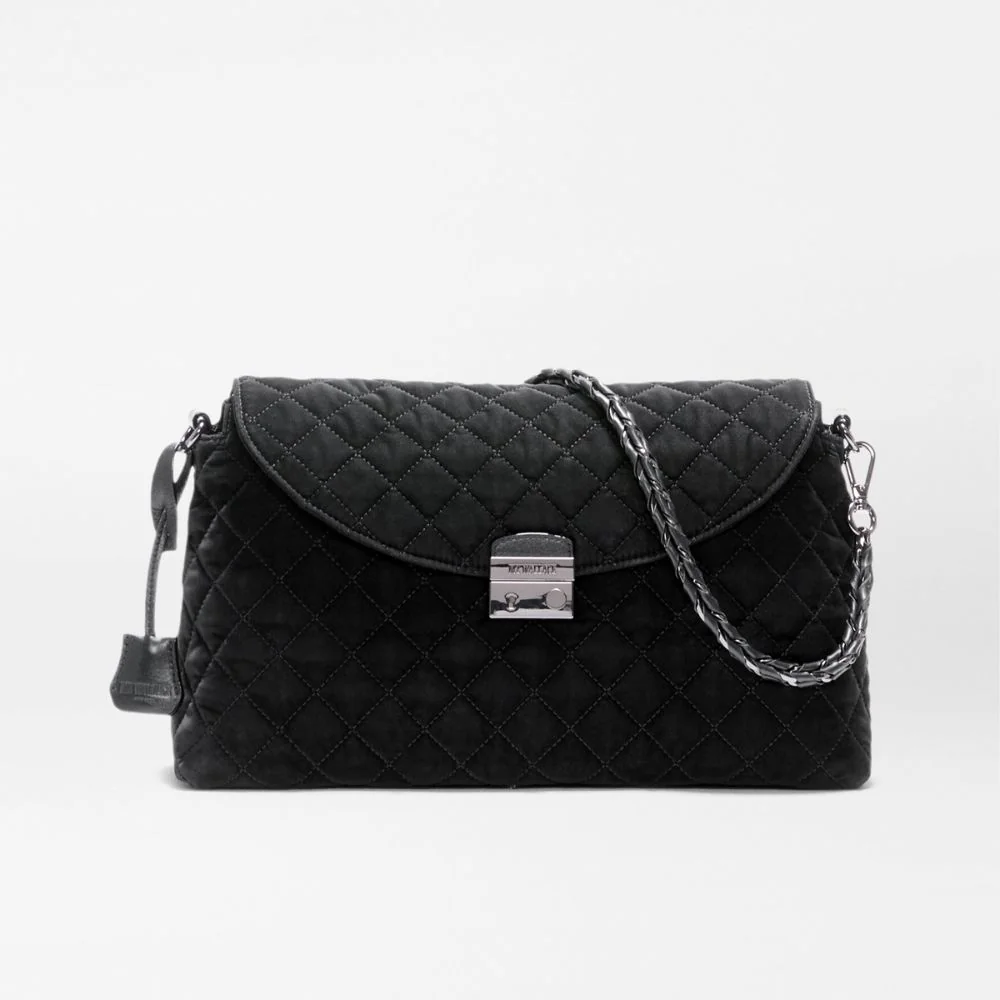 MZ Wallace Crosby Lock Shoulder in Tech Velvet