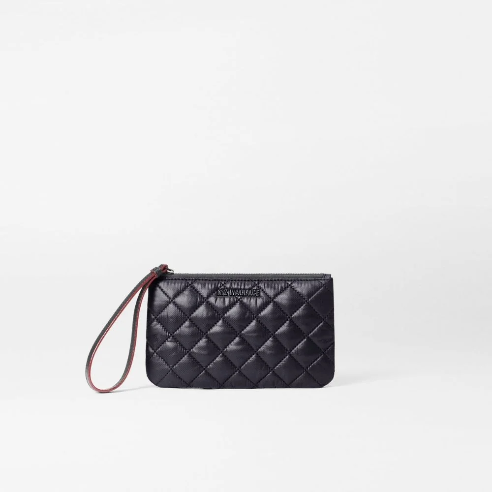 MZ Wallace Flat Metro Wristlet in Black