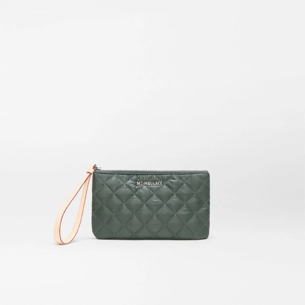 MZ Wallace Flat Metro Wristlet in Juniper
