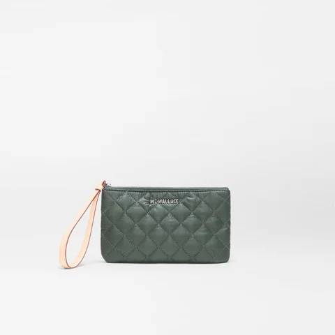 MZ Wallace Flat Metro Wristlet in Juniper