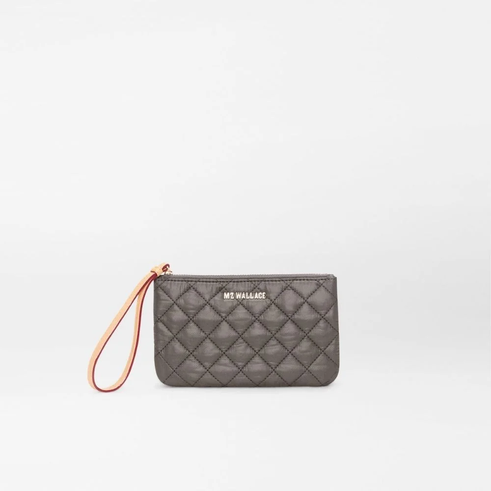 MZ Wallace Flat Metro Wristlet in Magnet