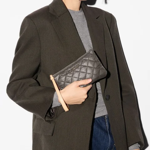 MZ Wallace Flat Metro Wristlet in Magnet, view 3
