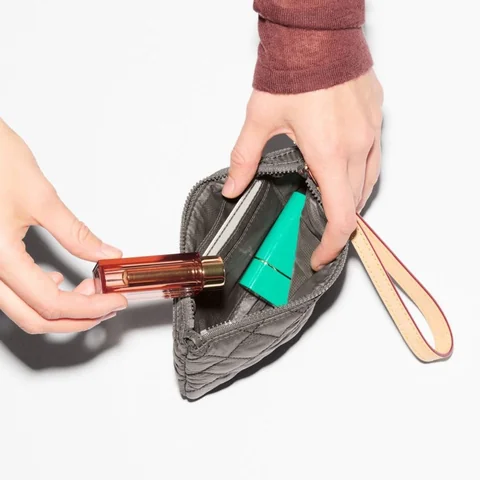 MZ Wallace Flat Metro Wristlet in Magnet, view 4