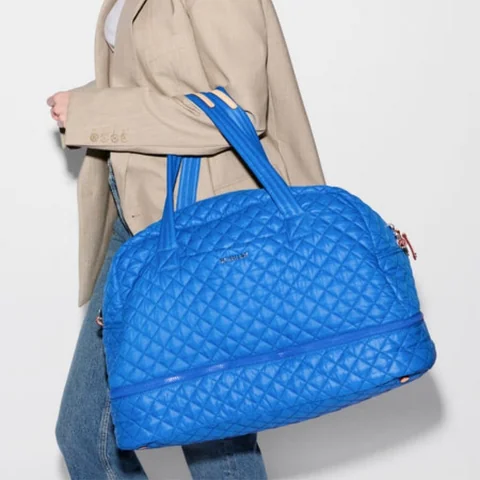 MZ Wallace Jim Overnight Duffel in Surf Blue, view 3