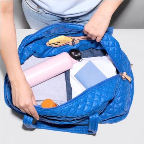 MZ Wallace Jim Overnight Duffel in Surf Blue, view 4