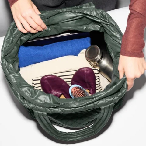 MZ Wallace Large Metro Tote Deluxe in Juniper, view 4