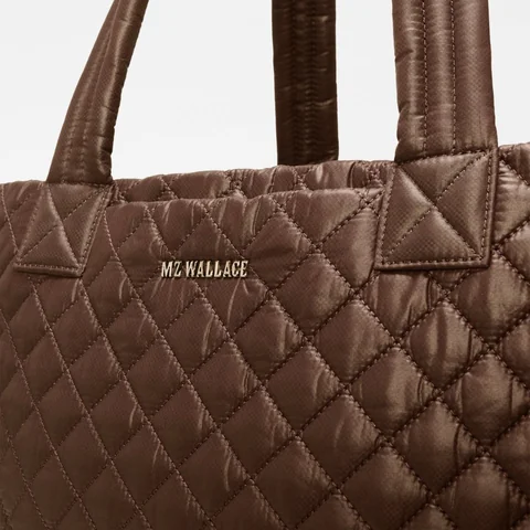 MZ Wallace Large Metro Tote Deluxe in Walnut, view 2