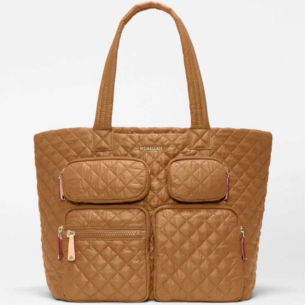 MZ Wallace Large Metro Travel Tote in Cognac
