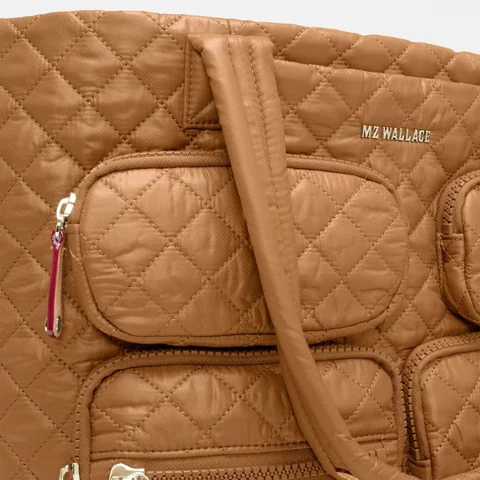 MZ Wallace Large Metro Travel Tote in Cognac, view 4