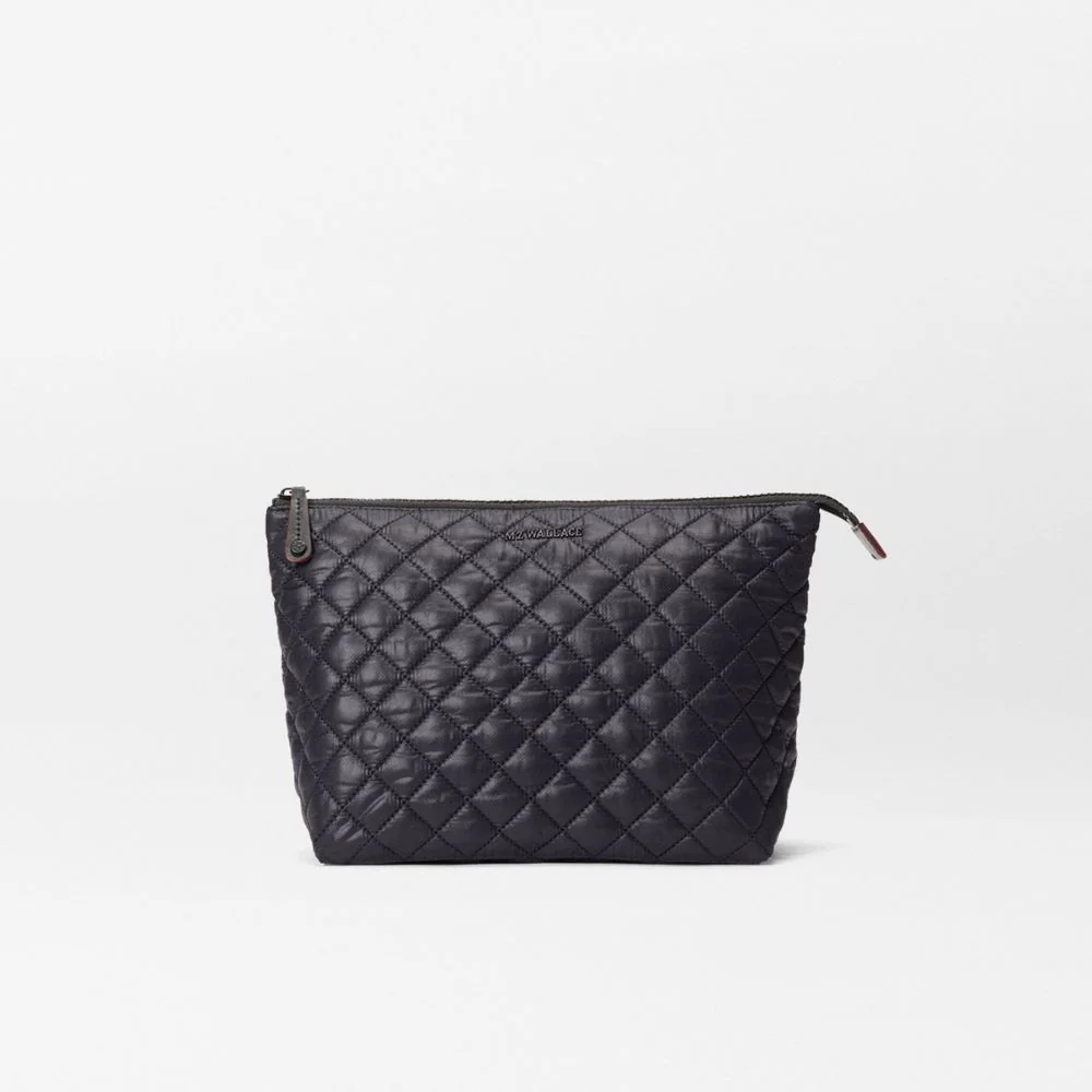 MZ Wallace Large Zoey Zip Pouch in Black