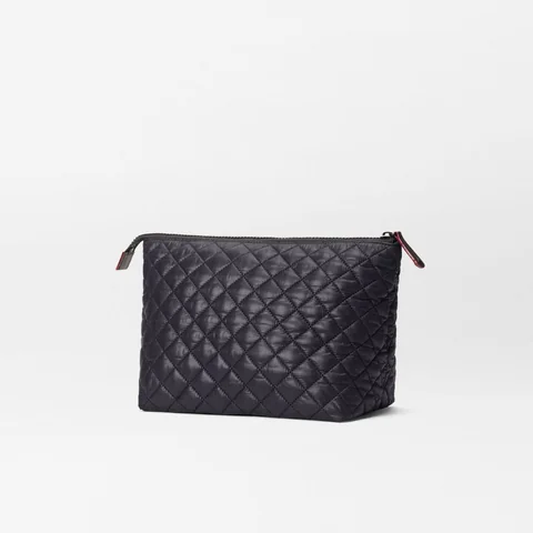 MZ Wallace Large Zoey Zip Pouch in Black, view 2