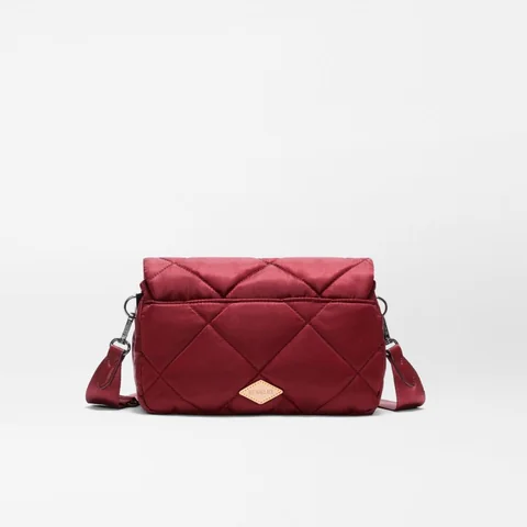 MZ Wallace Madison Flap Crossbody in Claret, view 2