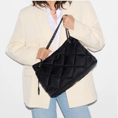 MZ Wallace Medium Frankie Tote in Black, view 3