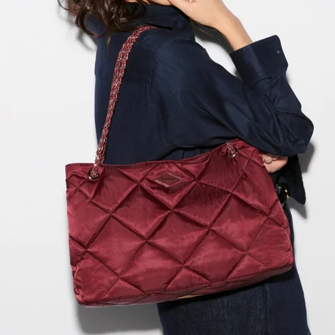 MZ Wallace Medium Frankie Tote in Claret, view 4