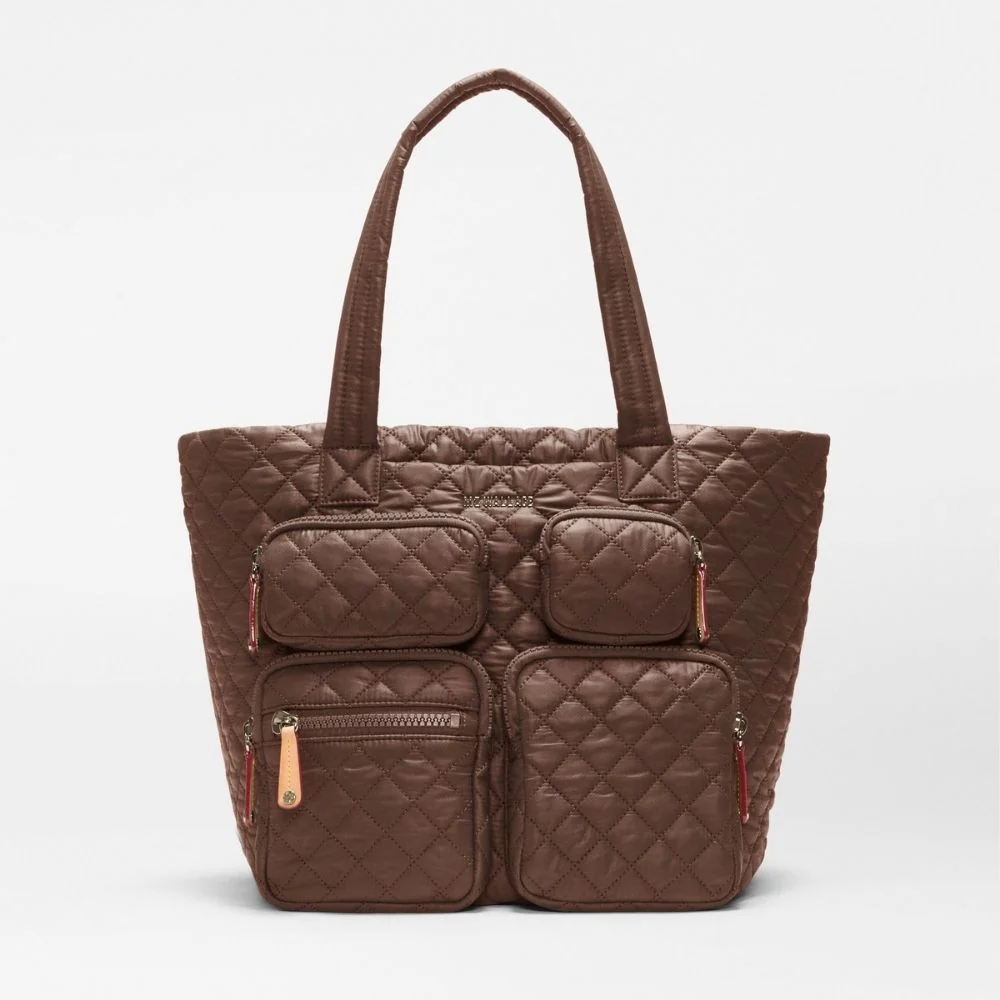 MZ Wallace Medium Metro Travel Tote in Walnut