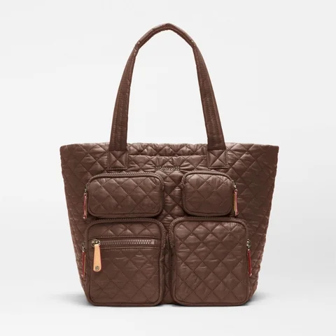 MZ Wallace Medium Metro Travel Tote in Walnut