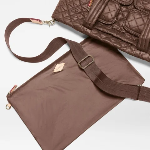 MZ Wallace Medium Metro Travel Tote in Walnut, view 4