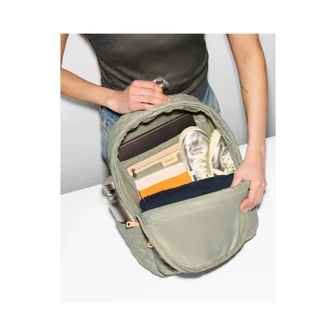 MZ Wallace Metro Backpack in Agave Green, view 3