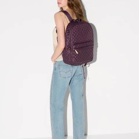 MZ Wallace Metro Backpack in Raisin, view 4