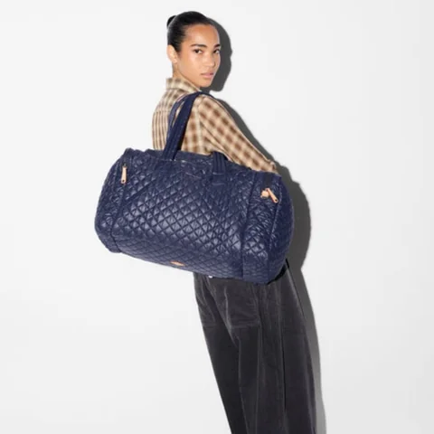MZ Wallace Metro Team Duffel in Navy, view 3