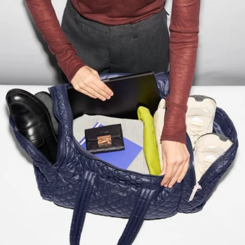 MZ Wallace Metro Team Duffel in Navy, view 4
