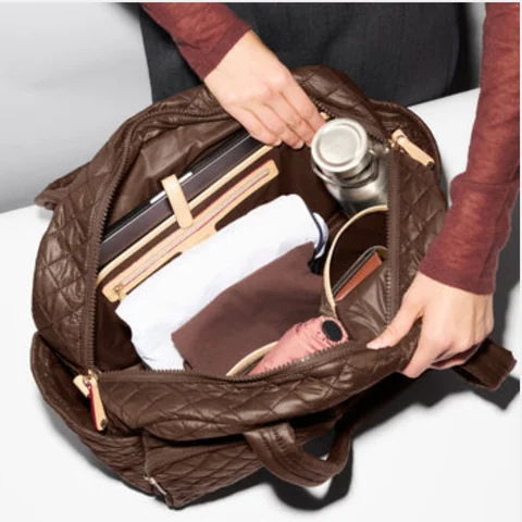 MZ Wallace Nik Duffel in Walnut, view 4