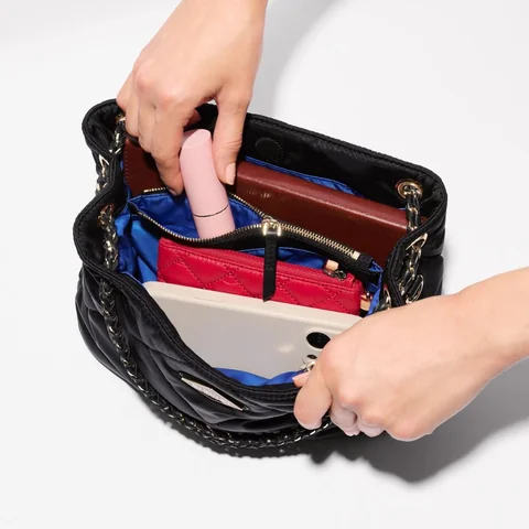 MZ Wallace Small Frankie Tote in Black, view 2