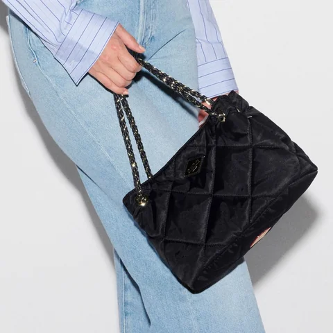 MZ Wallace Small Frankie Tote in Black, view 4