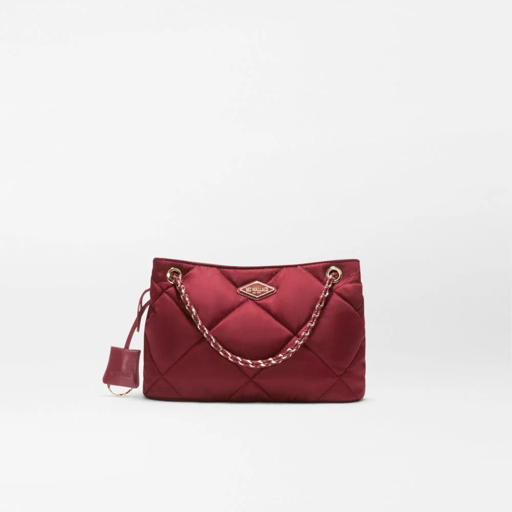 MZ Wallace Small Frankie Tote in Claret