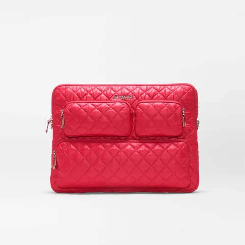 MZ Wallace Tech Sleeve Deluxe in Red Apple