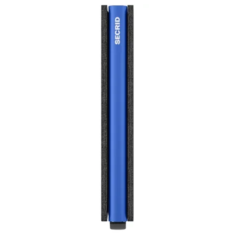 Secrid Slimwallet Matte Black & Blue, view 2