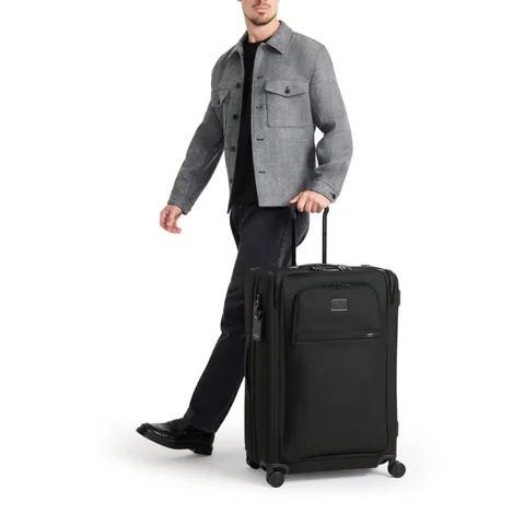 TUMI Alpha Large Dual Access Expandable Checked, Black, view 3