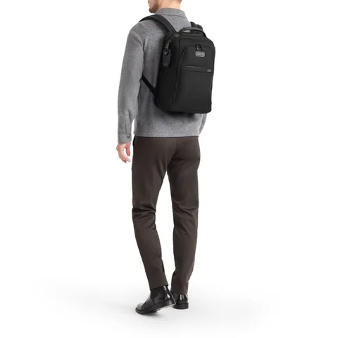 TUMI Alpha Medium 15" Expandable Backpack, Black, view 3