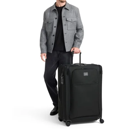 TUMI Alpha X-Large Dual Access Expandable Checked, Black, view 3