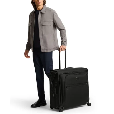 TUMI Large Garment Checked, Black, view 3