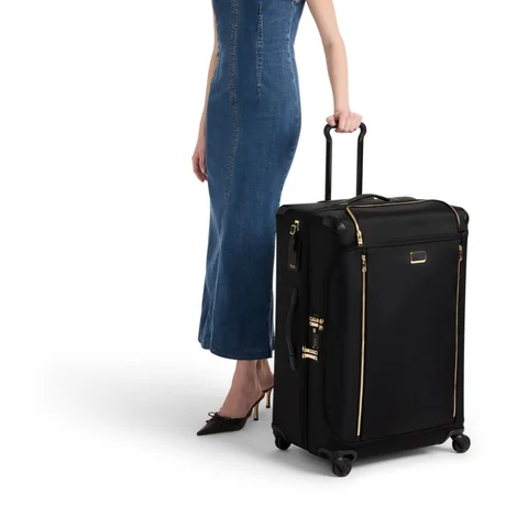 TUMI Voyageur Leger Extended Trip Expandable Packing Case, Black with Gold, view 3