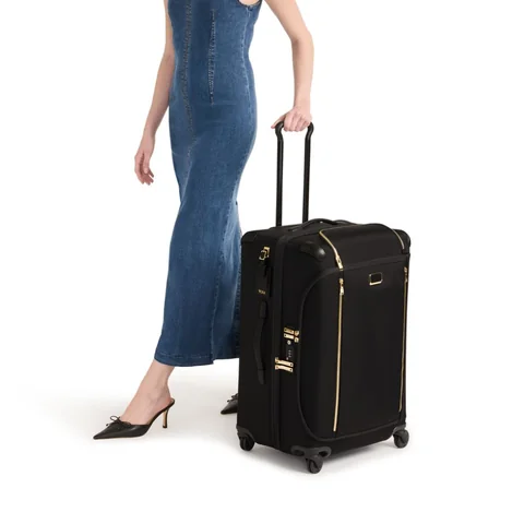 TUMI Voyageur Leger Short Trip Expandable Pack Case, Black with Gold, view 3