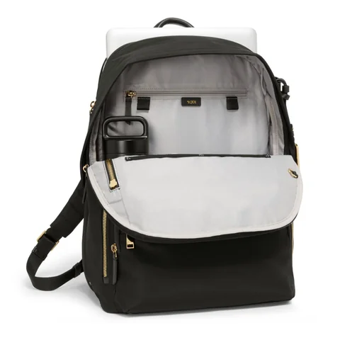TUMI Voyageur Montana Backpack, Black with Gold, view 3
