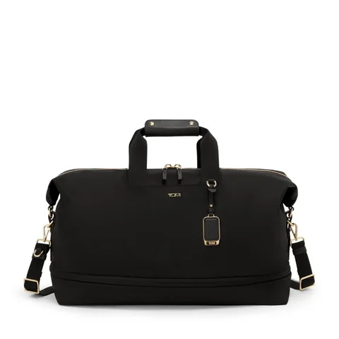 TUMI Voyageur Rhys Expandable Duffel, Black with Gold, view 2